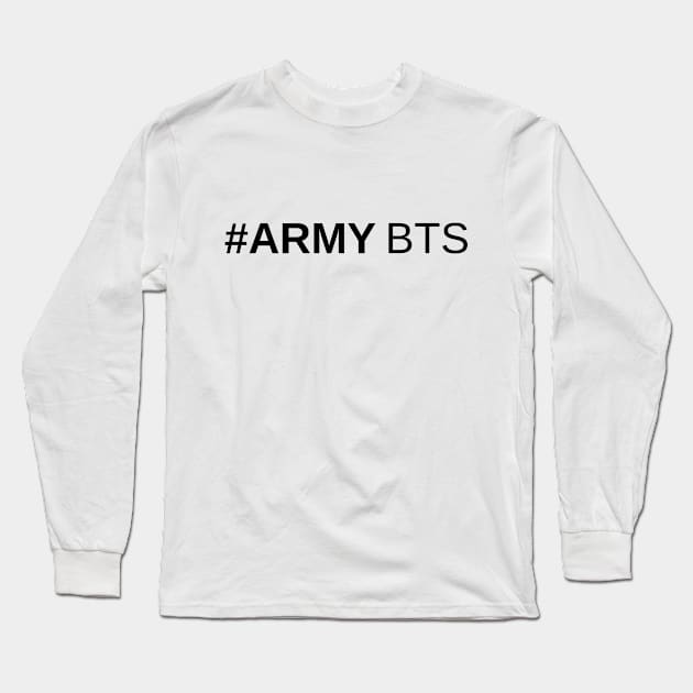 Army BTS Long Sleeve T-Shirt by Marija154